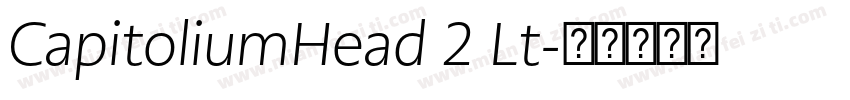 CapitoliumHead 2 Lt字体转换